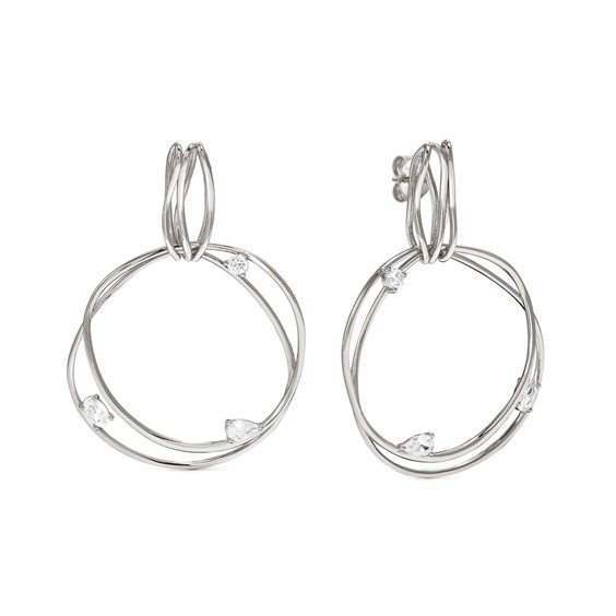 Orecchini Nomination Donna My Rebel Art in Argento Zircone 242812/010 - 242812/010